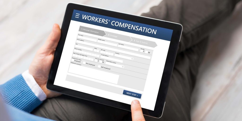 Man applying for workers compensation
