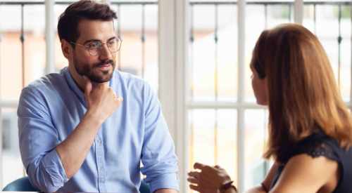 brokers-discussing-insurance Brokers meeting to discuss insurance client