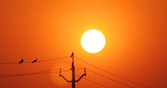 heatwave-sun Heat wave during summer
