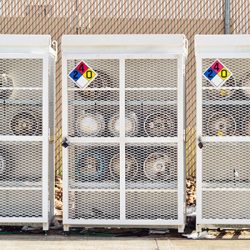 Propane tank storage