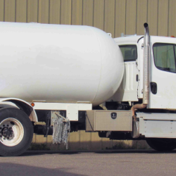 Propane delivery truck