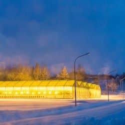 Greenhouse in cold climate
